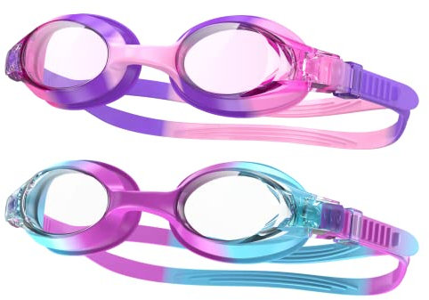 Findway Schwimmbrille Kinder,Schwimmbrille für Kinder Jungen Mädchen Junior, UV-Schutz Anti Nebel Kinder Schwimmbrille für Alter 3-12 Jahre