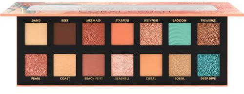 Catrice Coral Crush Slim Eyeshadow Palette, Lidschatten, Nr. 030, Mehrfarbig, 14 Farben, langanhaltend, vegan, ohne Mikroplastikpartikel, Nanopartikel frei, ohne Parfüm, 1er Pack (10.6g)