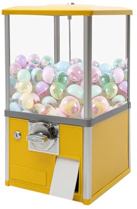 FANYING Máquina Gashapon, Máquina de Chicle para niños, Máquina expendedora de Dulces pequeños, Máquina Gashapon, Dispensador de máquina de Dulces,Yellow