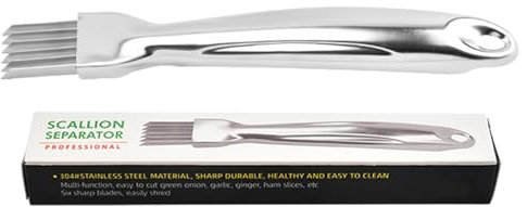 Affettatrice per aglio e verdure - Tritatutto rapido per alimenti, affettatrice per porri in acciaio inossidabile | taglierina per cipollini sicura, taglierina per aglio ed cipollina efficiente