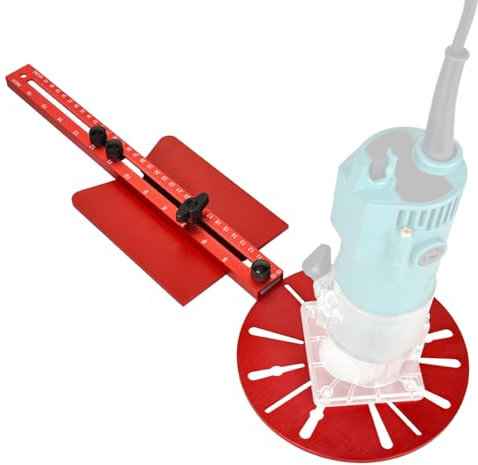 Gabarit de coupe de cercle de toupie - Support de rainure de fraisage - Gabarit multifonction pour routage de cercles