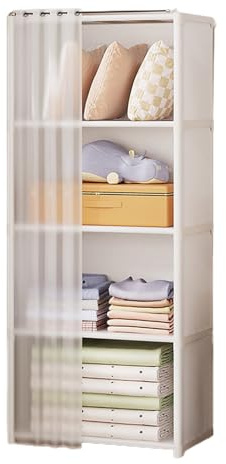 Guardaroba Portatile - Organizzatore Per Guardaroba Con Rivestimento In Tessuto Non Tessuto | Armadio Portatile Con 5 Ripiani Per Camera Da Letto | Armadio Porta Abiti | Organizzatore Di Stoccaggio