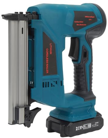 Elektrischer -Blattnagler F30C mit Akkuladegerät, Holzbearbeitungswerkzeugsatz, 100-teiliges Magazin, ABS- und Kupfermaterial, Vollkupfermotor, Durchschnittliche Feuerrate (EU)