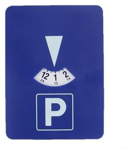 Timer a disco di parcheggio, in plastica, strumento portatile per una gestione efficace del parcheggio, blu