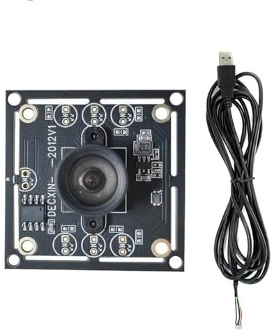 ZYHARUKO 1 juego de módulo de lente de cámara de 100 grados, módulo de cámara USB OV9732 de 1/4 pulgadas con cable de conversión USB