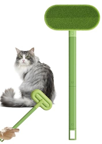Eoixuqba Épilateur pour poils de chat - Le nettoyeur de poils d'animaux pour chats et chiens, longue brosse à peluches accessoire d'entretien pour tissus sol, canapé, tapis, lit, nettoyage de meubles