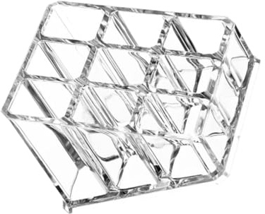 SILENRADAWN Scatola Portaoggetti Trasparente per Rossetto Contenitore in Plastica Scomparti Porta Cosmetici Organizer da Scrivania per Casa e Negozio