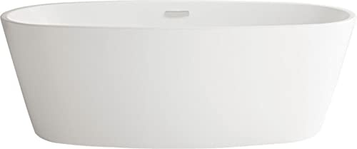 American Standard 2765034.020 Coastal Serin 68.75 in. Acrylic Freestanding Soaker Bathtub, White