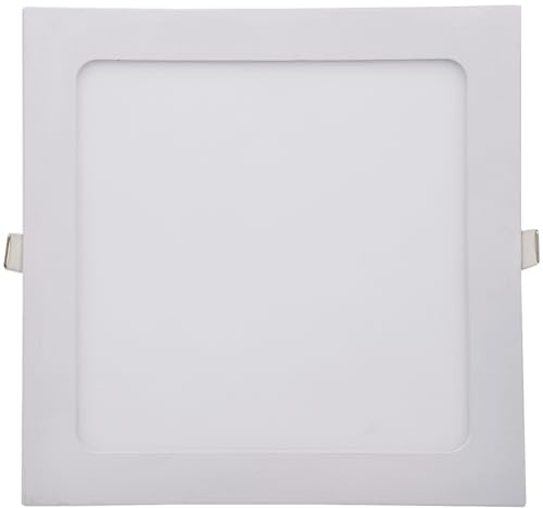 ChiliTec LED Panel quadratisch Deckeneinbau 22,5x22,5cm 20mm flach 230V 18W 1650Lumen inkl. Trafo Unterputz Montage 4200K Lichtfarbe neutralweiß Rahmen weiß