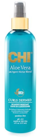 CHI Après-shampoing sans rinçage à l'aloe vera résistant à l'humidité Blanc 177 ml
