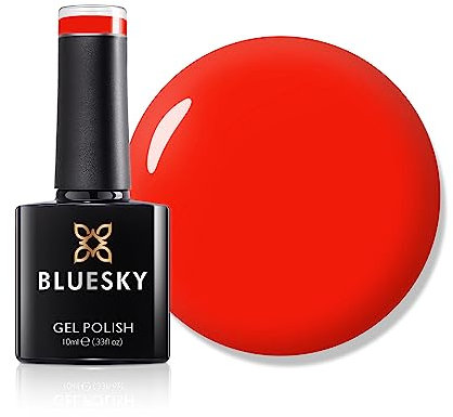 Bluesky Gel Nail Polish, SS22, Summer 2022, Be the Boss - SS2218, Red, Long Lasting, Chip Resistant, 10ml (Requires Drying Under UV or LED Lamp)