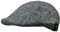 WEROR Herren Flatcap Schirmmütze Schiebermütze Cap Mütze WEROR-404.1 (58-59, Grau-Schwarz)