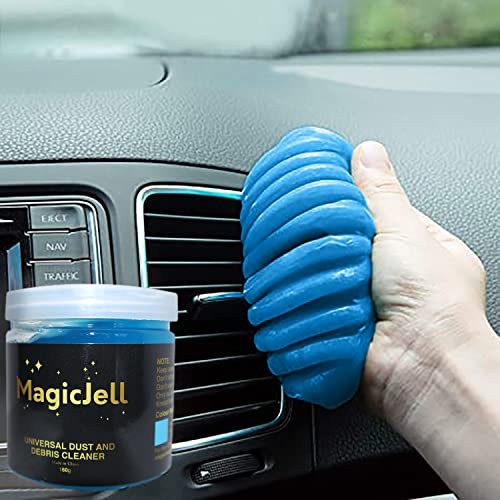 MagicJell Cleaning Gel Universal Gel Cleaner for Keyboard Cleaning Car Detailing Office Electronics Cleaning Kit Jelly Dust Cleaner 160G