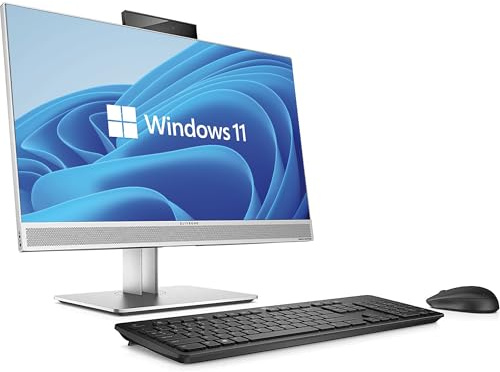 HP EliteOne 800 G4 All-In-One PC 23.8 FHD (Ricondizionato) | i5-8500 | 16GB RAM | SSD 512GB | Webcam | Wi-Fi | Windows 11 Pro | Office 2021 | Mouse & Tastiera Wifi