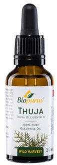 Biopurus 100% Pure Essential Thuja Oil Wild Harvest 30ml