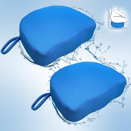 SPVIKISGO 2 asientos elevadores para bañera de hidromasaje, accesorio de asiento de malla de aire 3D con micropuntos antideslizantes en la parte inferior, cojín portátil de secado rápido para uso en