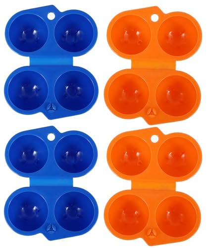 HOODANCOS Contenitore Portatile per Uova da 4 Pezzi Coperchio Ermetico, Scatola per Uova da Campeggio e Escursionismo, Resistente e Compatto per Picnic e Barbecue All’aperto