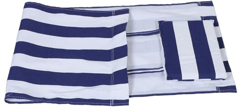 Zerodeko Telo di Ricambio per Sdraio Mare in Canvas, Leggero e Resistente alle Intemperie, con Cuscino, per Casa e Uso Esterno