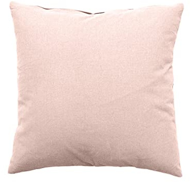 Enjoy Home – Coussins Panama – Déhoussable par Zip - 100% Coton – Tissu certifié Oeko-TEX – 40x40 cm – Vieux Rose