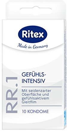 Ritex RR.1 Kondome, 10 Stück, Gefühlsintensiv und hauchzart, Made in Germany, Breite 53 mm