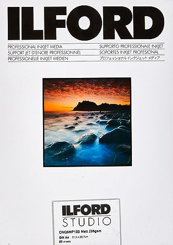 ILFORD STUDIO Matt 235 gsm/12 mil A4-210 mm x 297 mm, 50 fogli