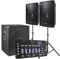 Vonyx 2.1 DJ Lautsprecher Set, Mobile PA Anlage Komplettset, 1600 Watt DJ Boxen, Beschallungsanlage Komplett Set, 2X Top-Speaker, 1x Subwoofer, Bluetooth Mischpult, Kabel, Boxenständer, Tasche