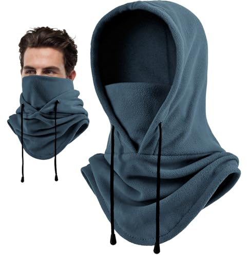 joyoldelf Ski Mask for Men Women Balaclava Face Mask Full Winter Mask Breathable Sports Mask- Grey