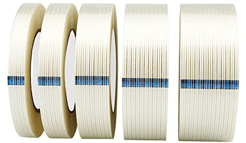 Qrity 1 Stück Filamentklebeband 20mm x 50m, Reparatur Tape, Verpackungsband, Verschleißfest, Wasserdichtes Filament Umreifungsband