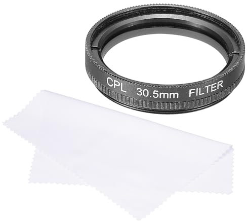 QUARKZMAN Filtro Polarizador Circular de 30.5mm, Filtro Polarizador con Revestimientos de Múltiples Capas en Ambos Lados con Paño de Limpieza para Lente de Cámara