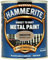 AMK® Hammerite Metal Paint Smooth Muted Clay 750ml Direct To Rust Quick Drying No Primer Or Undercoat Needed Single Coat