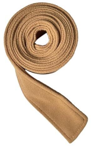harayaa Cinturón de Lana para Mujer, Cinturón de Cintura Lo Suficientemente Largo, Cinturón Ancho para La Calle, Caqui, unico