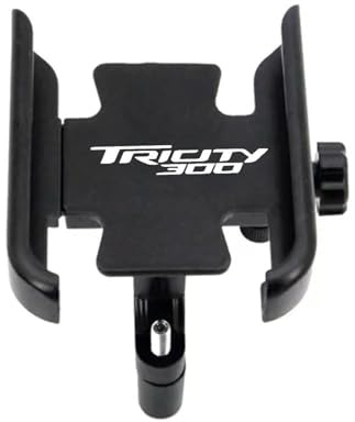 Navegación Soporte De Navegación para Motocicleta para Yamaha Tricity 300 Expansión para Teléfono Móvil En El Manillar del Espejo, Piezas para GPS Pararse De Barra(Negro 1)