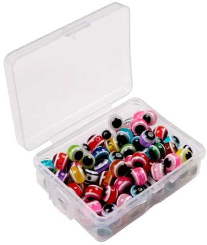Cabilock 100 Pièces Œil de Poisson en Silicone pour Leurres de Pêche, Non Plat, Autocollant, Couleurs Assorties, Accessoires pour Montage de Mouches et Pêche Couleur Aléatoire