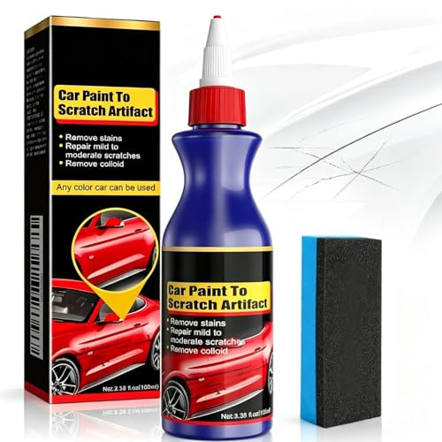 Car Scratch Remover & Paint Repair Kit for Deep Scratches, Professional Scratch Remover for All Vehicles, Includes Applicator Sponge