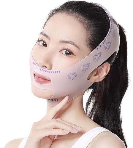Straps enhance facial contours and reduce forehead wrinkles while sleeping Elastic tool