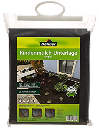 Dehner mantillo de Corteza. Base, 3 x 2 m, Fieltro, Color Negro.