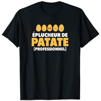 Homme Éplucheur de patate professionnel cuisinier T-Shirt