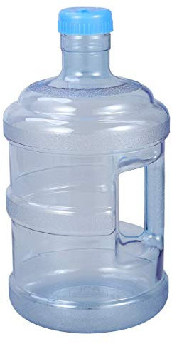 SEWACC Water Jug 5 Liters of Water Bottle 5L Bottle Portable PC Storage Bucket with Handle Large Capacity Mineral Jug Container Barrel for Home Outdoor Large