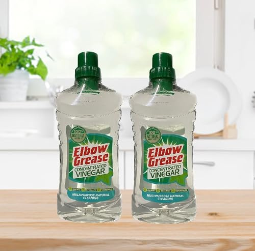 2 Bottles Of Elbow Grease Concentrated Vinegar All Purpose Cleaner Descaler Degreaser 750ml