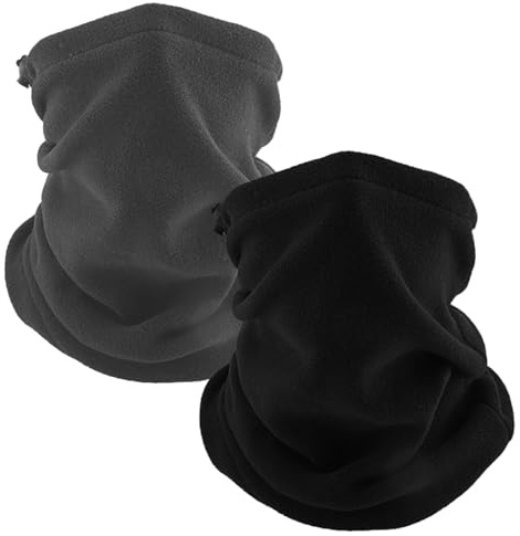 JSTHHTT 2 Piezas Braga para Cuello Invierno, Bufanda Invierno para Hombre Mujer, Braga Cuello Hombre Mujer Gruesa, Bufanda Calentador Tubular Cuello, Gruesa Calentador de Cuello, Braga Termica Moto