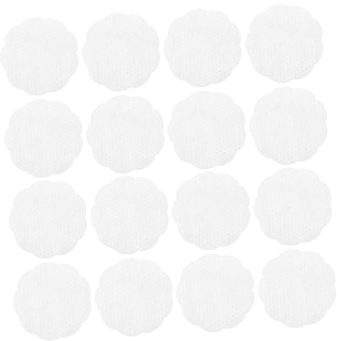 Beavorty 100PCS Makeup Remover Pads Soft Flower Non Woven Fabric Rounds for Gentle Facial Cleansing Pearl Texture Surface Enhances Grip Multipurpose Use for Eye Makeup Skincare Travel