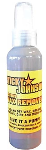 Sticky Johnson Wax & Adhesive Remover 125ml | Citrus-Based Eco-Friendly Surfboard Wax Remover Spray | Removes Surf Wax & Sticky Residue