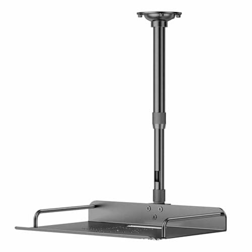 ISTOVO Sostegno A Soffitto per Videoproiettore con Staffa per Montaggio A Parete per Videocamere e Videoproiettori. Ideale per Videoconferenze e Ufficio A Casa. Regolabile da 30 A 60 Cm.