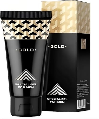 Gel Titan Gold 50ml | Gel Intimo Stimolante Uomo | Acido Ialuronico | Per Momenti Intensi e Prolungati | Gel Lubrificante Maschile | Senza Parabeni (1PZ)