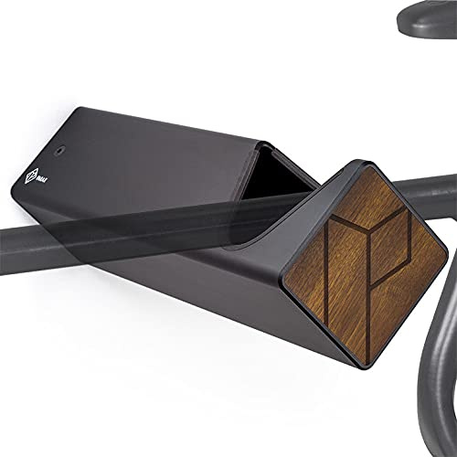 PARAX Fahrrad Wandhalterung D-RACK individualisierbar Aluminium Holz Design – Fahrrad Halterung für Rennrad Gravel Bike Tourenrad – Fahrradhalter Wand indoor Aufbewahrung für Wohnzimmer