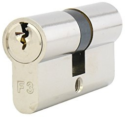 ISEO F3 (GERA 5900) halvcylinder cylinder låscylinder inkl. 3 nycklar eller 5 nycklar – utan säkerhetskort – standardcylinder dörrlås, 30/30, 3 Schlüssel, 1