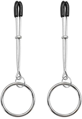 Pinces à tétons sexuelles érotiques avec anneau torique, pince de poitrine, pinces à seins SM Pinces à lèvres extrêmement attachantes Bondage fétichiste Stimulateurs de poitrine et clitoris