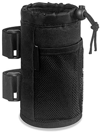 MUNSKT Porte - gobelet de vélo avec Poche en Maille, poignée imperméable à l'eau pour Cordon de Traction, Porte - Bouteille de Boisson pour vélo de Montagne