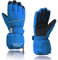 Century Star Skihandschuhe Kinder Winterhandschuhe Fahrrad Winterhandschuhe Kinder Handschuhe Winter Handschuhe Wasserdicht Fahrradhandschuhe Kinder Thermohandschuhe Winddicht Blau 10-14 Jahre