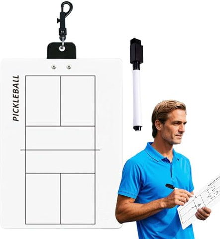 Xinhuju Volleyball-Coaching Klemmbrett, Bohrbrett für Ballsport, doppelseitiges Strategiebrett für Ballsport, Badminton-Training, Whiteboard